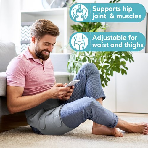 UYU ESENCE Hip Brace for Women & Men, Sciatica Pain Relief Devices,Adjustable Hamstring,Thigh,Groin Compression Sleeve for Sciatica Nerve Relief,Hip Flexor Compression Wrap,Sciatic Nerve Brace
