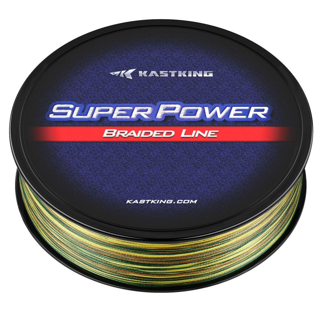 KastKing Superpower Braided Fishing Line, Camo, 10 LB, 300+27 Yds