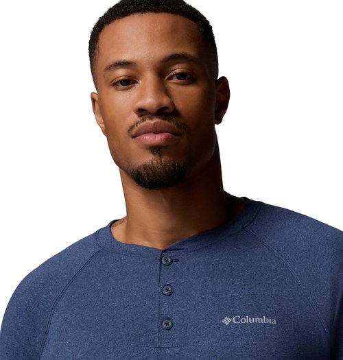 Columbia Men's Raglan Henley Shirt - Comfortable Thistletown Hills Style | Perfect for Casual Wear