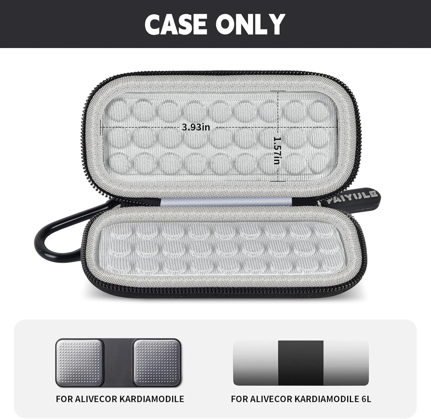 PAIYULE KardiaMobile 6L Case - Compact Holder for EKG Monitor & Heart Rate Detector (Box Only)