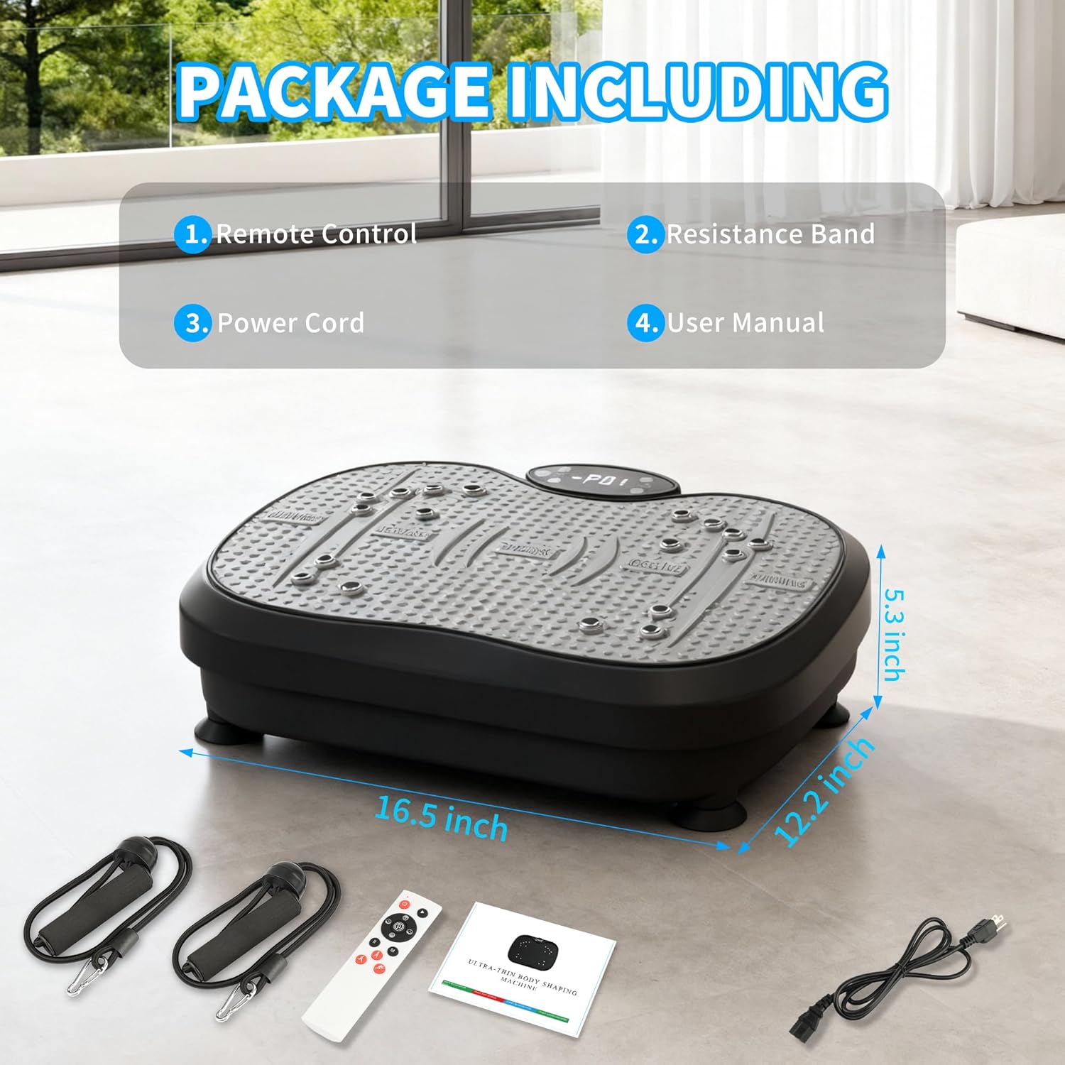 Skiennix Vibration Plate Exercise Machine - Whole Body Fitness & Lymphatic Drainage | Weight Loss Shake Board