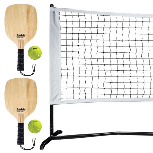 Franklin Sports Pickleball Starter Set - Official Starter Set of The US Open - Includes Net, (2) Paddles, and (2) X-40 Pickleballs