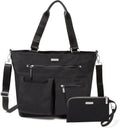 Baggallini Any Day Tote - Stylish Tote Bag with RFID Phone Wristlet | Versatile & Secure Design