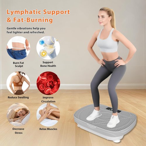 Homesy Vibration Plate | Full Body Exercise Machine for Lymphatic Drainage & Weight Loss
