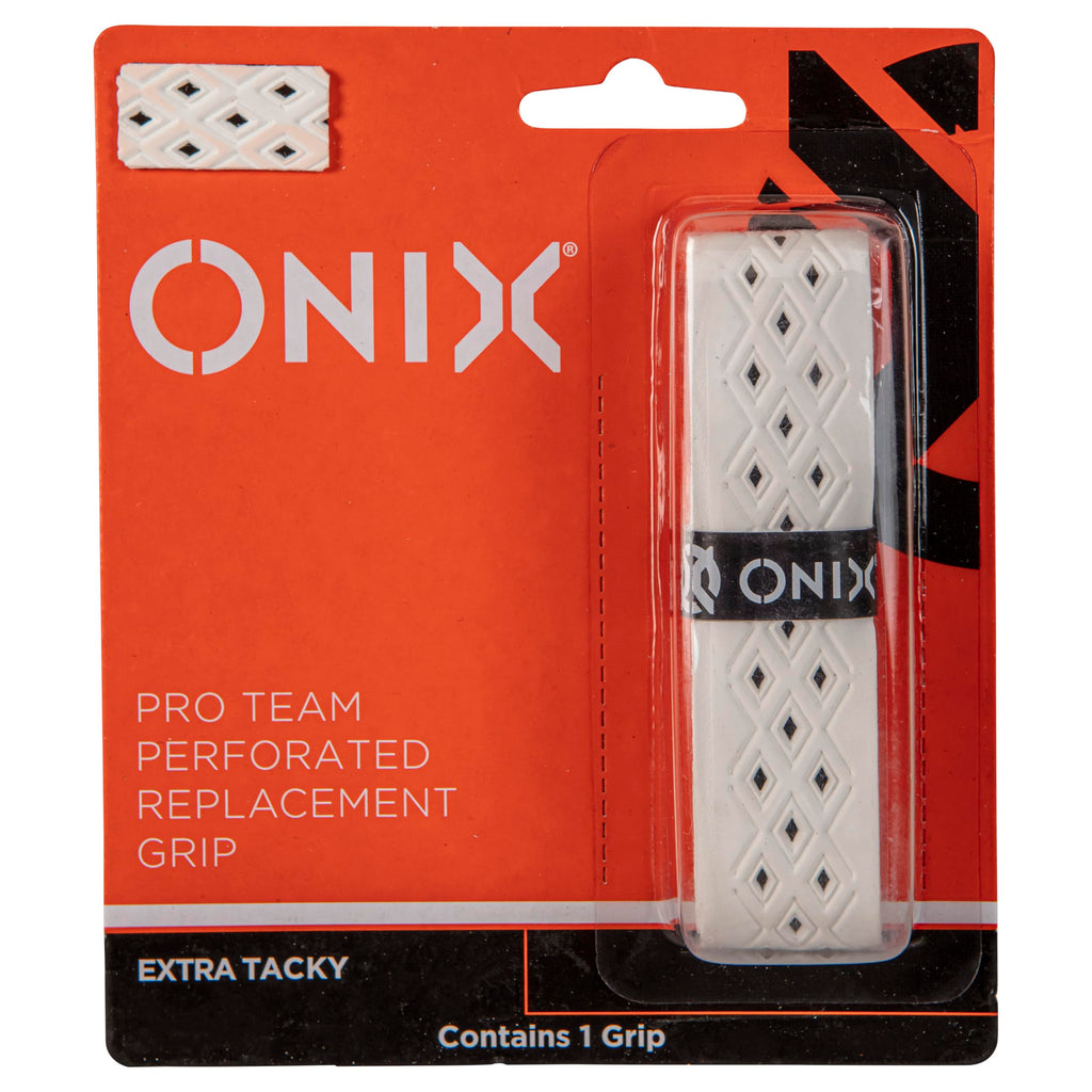 ONIX Pickleball Pro Team Perforated Replacement Grip — Black/Orange for Superior Comfort, Enhanced Control, and Long-Lasting Performance During Play
