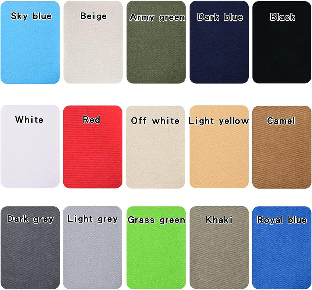Premium Quality Fabric Repair Patches - Iron-On Clothing Patches with Strong Adhesive | 3" x 4.25" (6PCS, Black)