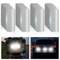 Super Reflection Reflective Stickers by 20 Pcs | Waterproof Safety Tape for Cars, Bikes & Helmets - 3.15" X 1.18"