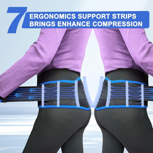 XURDKS Sacroiliac SI Joint Hip Belt With 360°Anti-slip strips for Men and Women Adjustable Pelvic Support and Lower Back Brace Belt for Sciatica,Pelvis,Lumbar & Nerve Pain Si Joint(Universal)