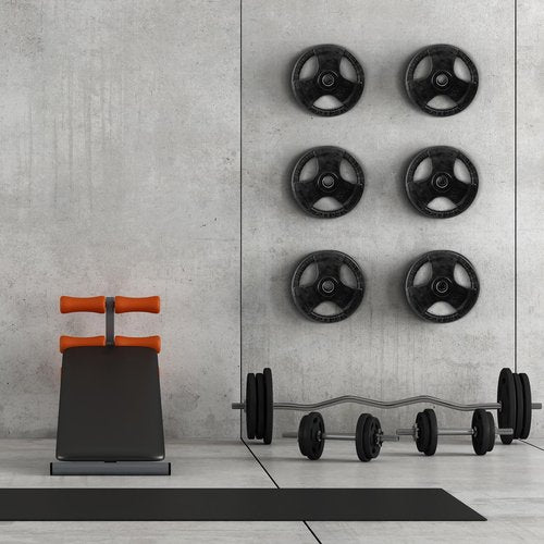 Wall Mounted Weight Plate Rack Storage, Steel Wall Mounted Weight Plate Holder Fits 2" Plates for Home Gyms, Garages, and Power Racks (Black-4pis)