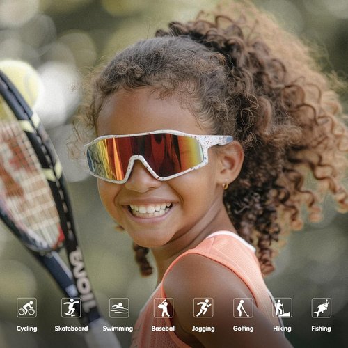 EYEBUDDY Kids Polarized Sunglasses - UV Protection for Boys & Girls Age 6-12 | Sports & Outdoor Fun