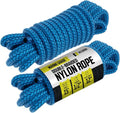 DC Cargo Mall Boat Dock Lines - 1/2" x 15' Double Braided Ropes | Marine Grade Nylon with 12" Eyelet