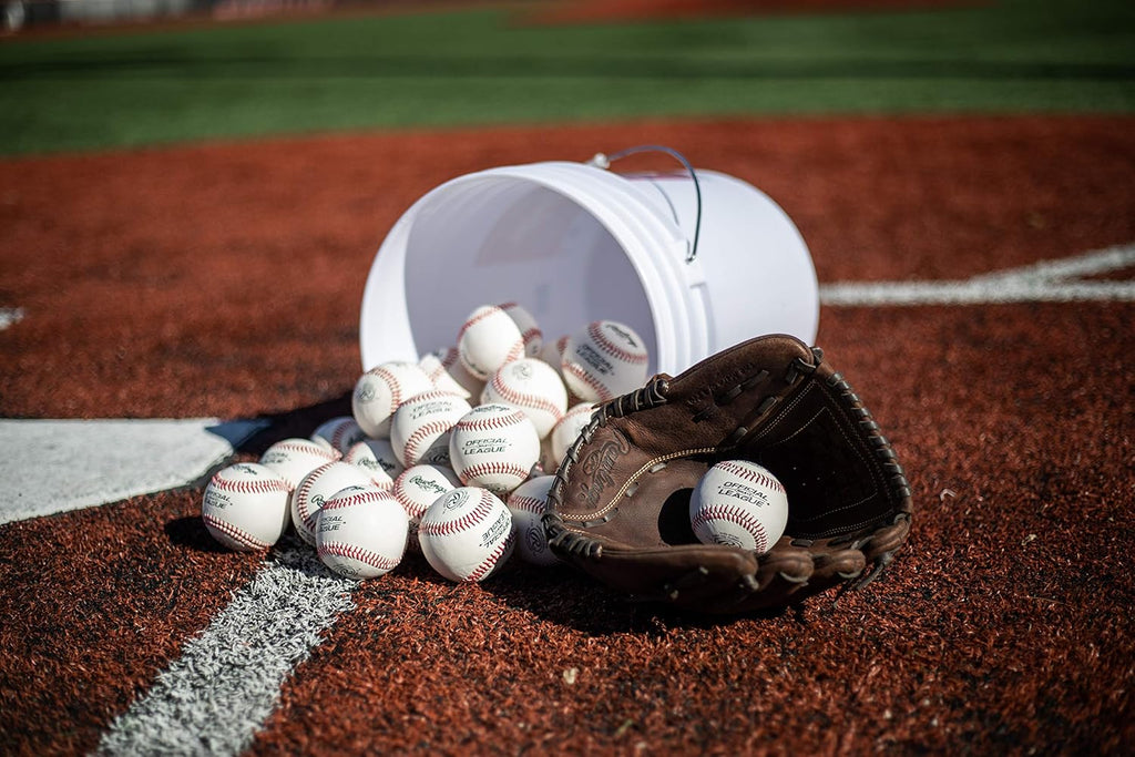 Rawlings Official League Youth Baseballs - Competition Grade, 30-Ball Bucket | ROLB1X