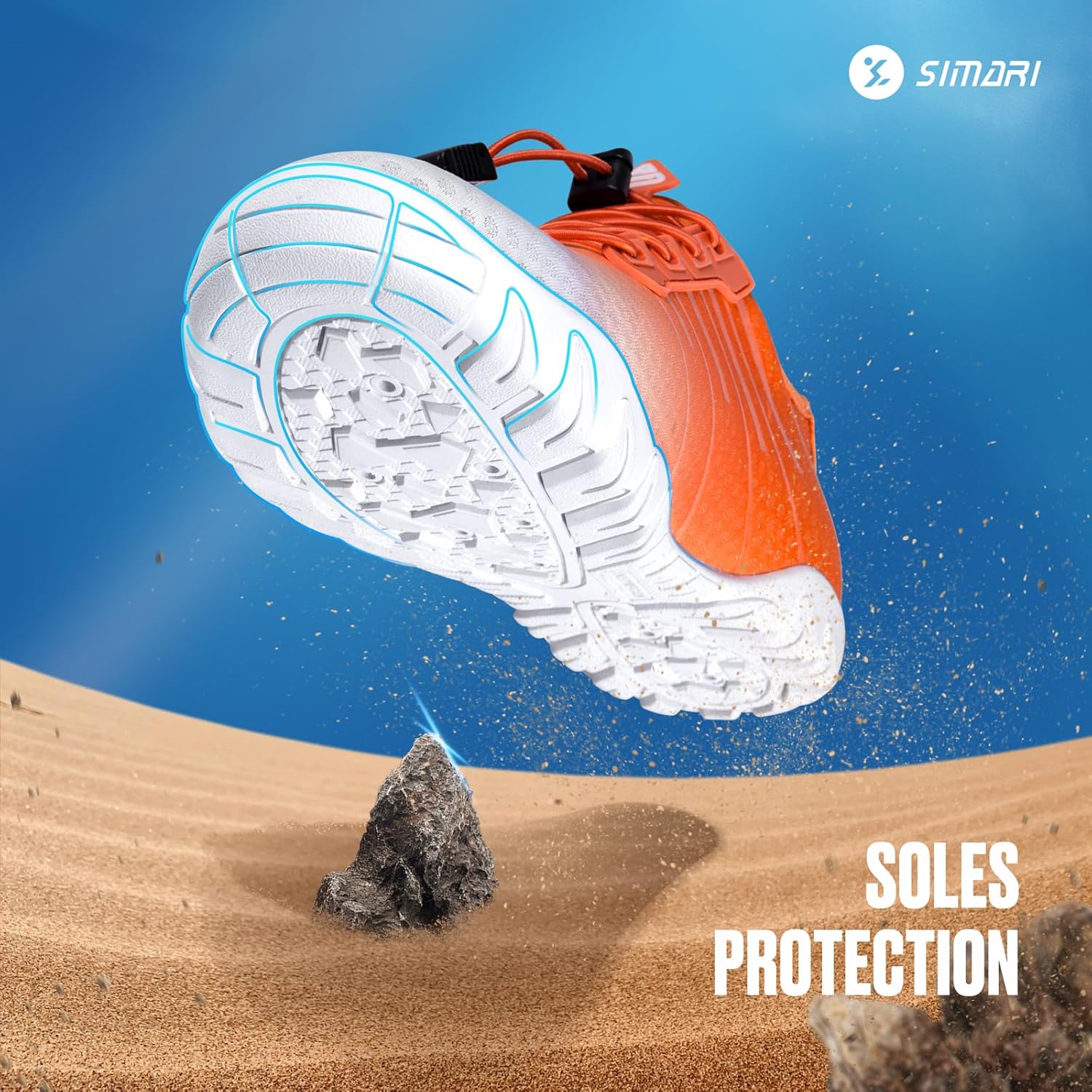 SIMARI Water Shoes - Quick-Dry Aqua Socks for Men & Women | Lightweight Non-Slip Swim Shoes for Beach Sports, Surfing, Kayaking