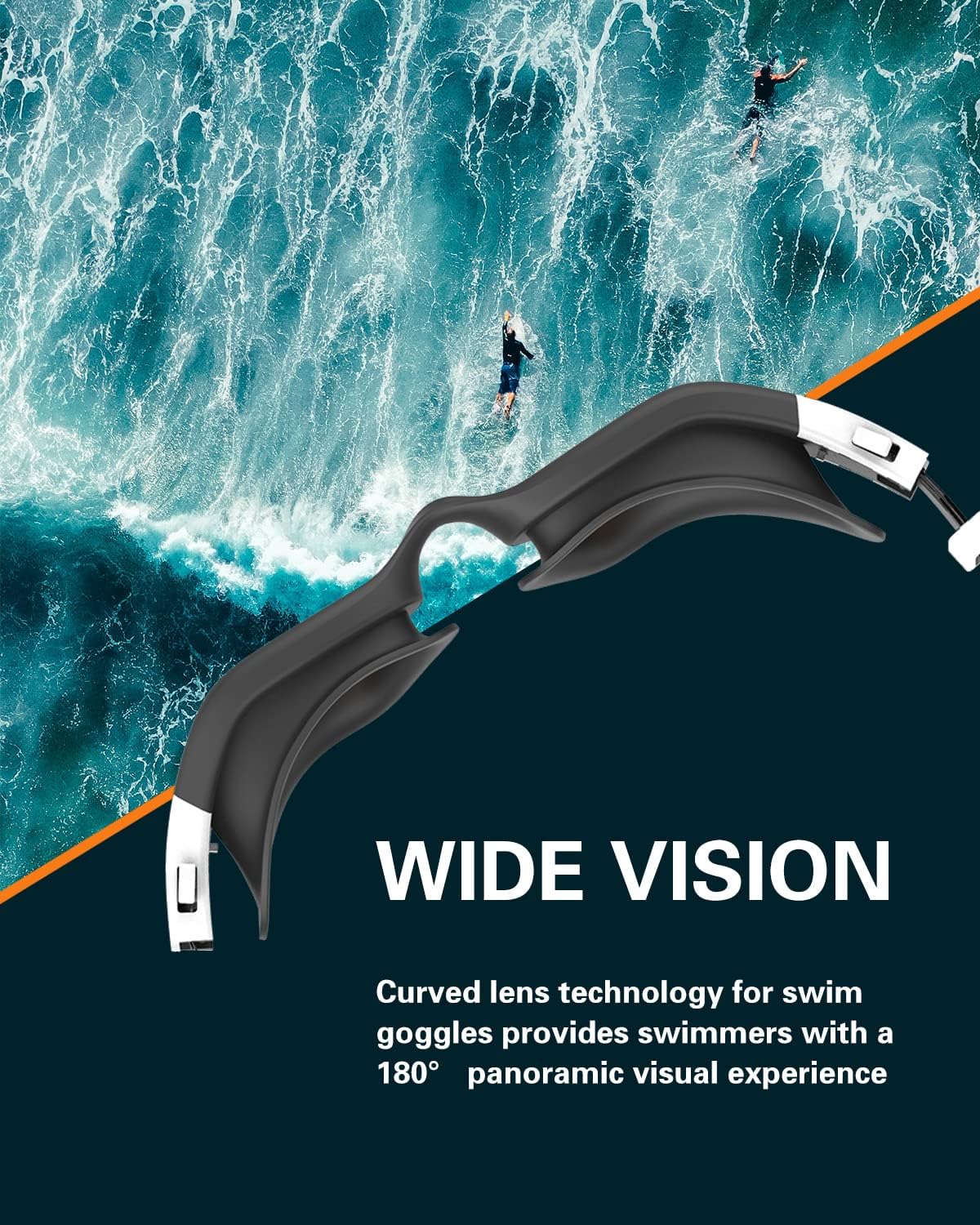 Polarized Swim Goggles by [Brand Name] - Anti-Fog & UV Protection for Men and Women