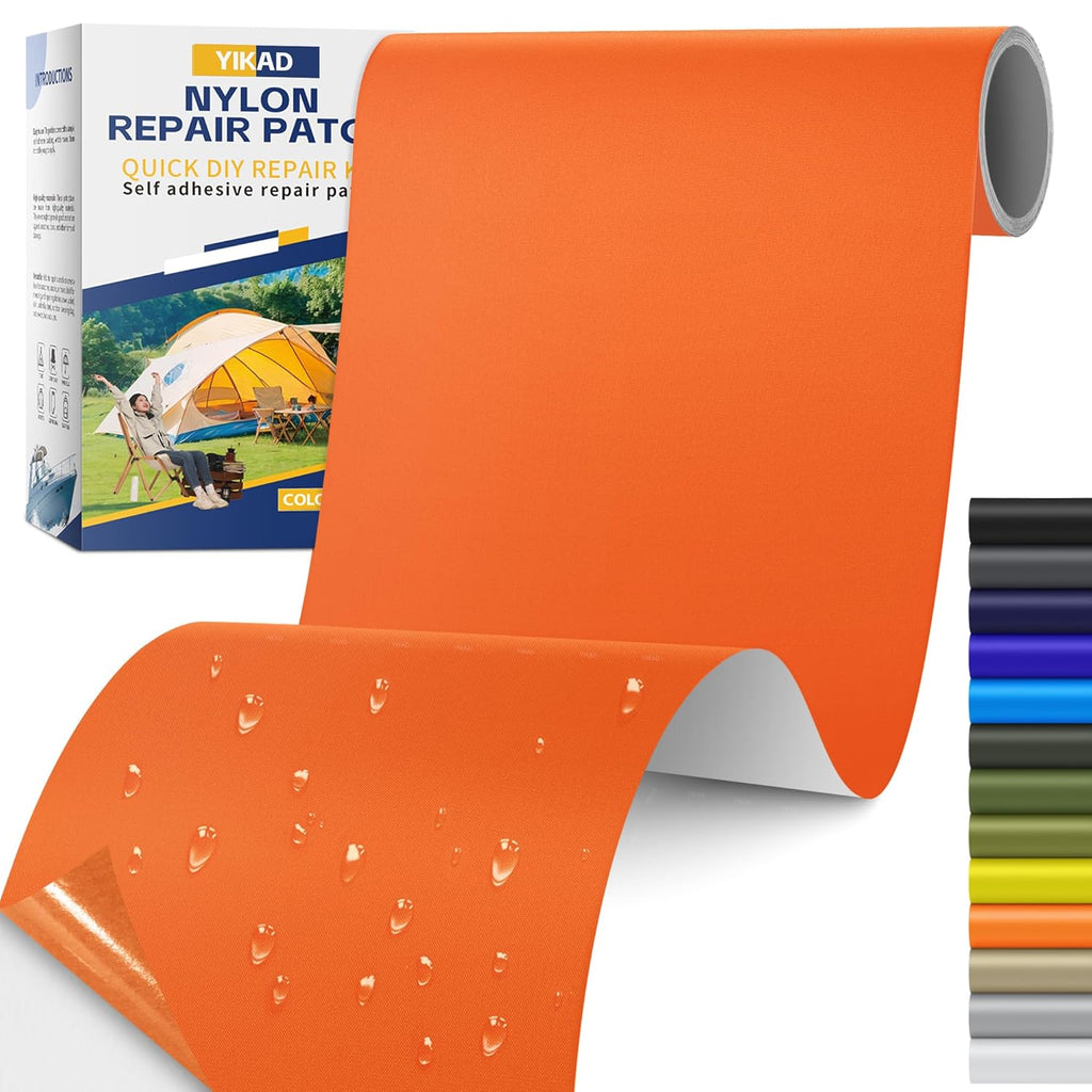 Skiennix Fabric Repair Tape - Waterproof Self-Adhesive Nylon Patch Kit for Jackets & Tents | 4x70 Inch, Orange