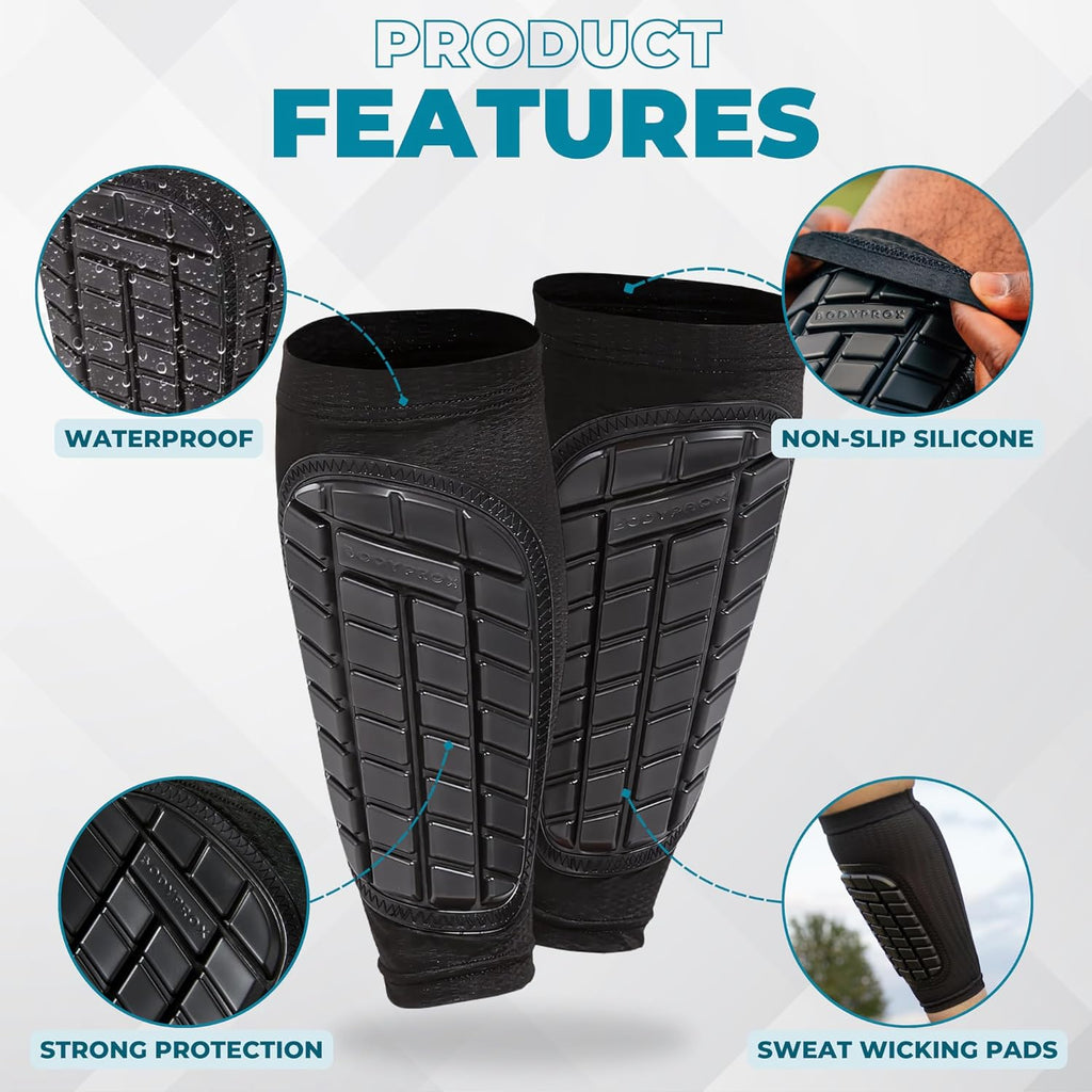 Skiennix Soccer Shin Guards - Durable Protection for Men, Women & Youth | Comfortable Fit