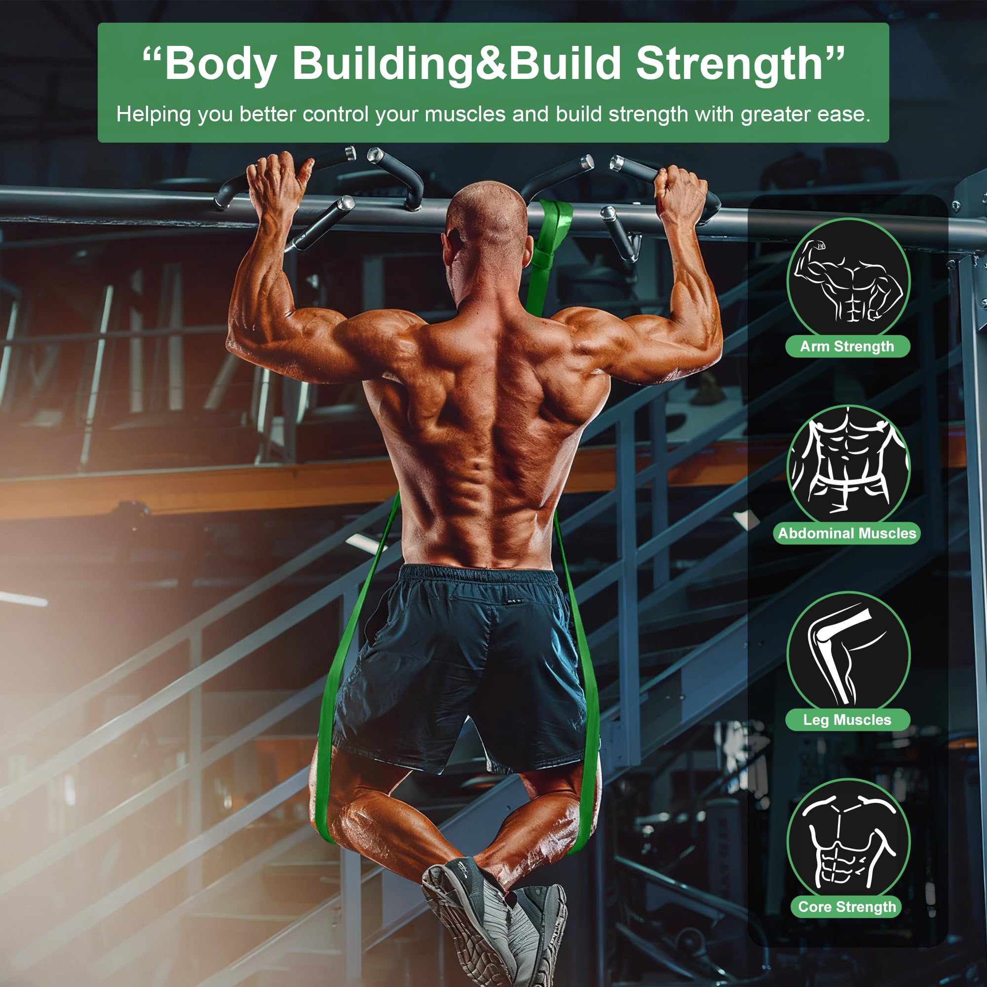 Resistance Bands,Exercise Bands,Workout Bands,Resistance Bands Set for Legs,Pull Up Bands,Stretch Bands for Exercise,Muscle Training, Physical Therapy, Shape Body, Men Women
