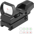 ESSLNB Red Green Dot Sight - Waterproof Reflex Scope with 4 Reticles & Adjustable Brightness | 20/22mm Rail Mount