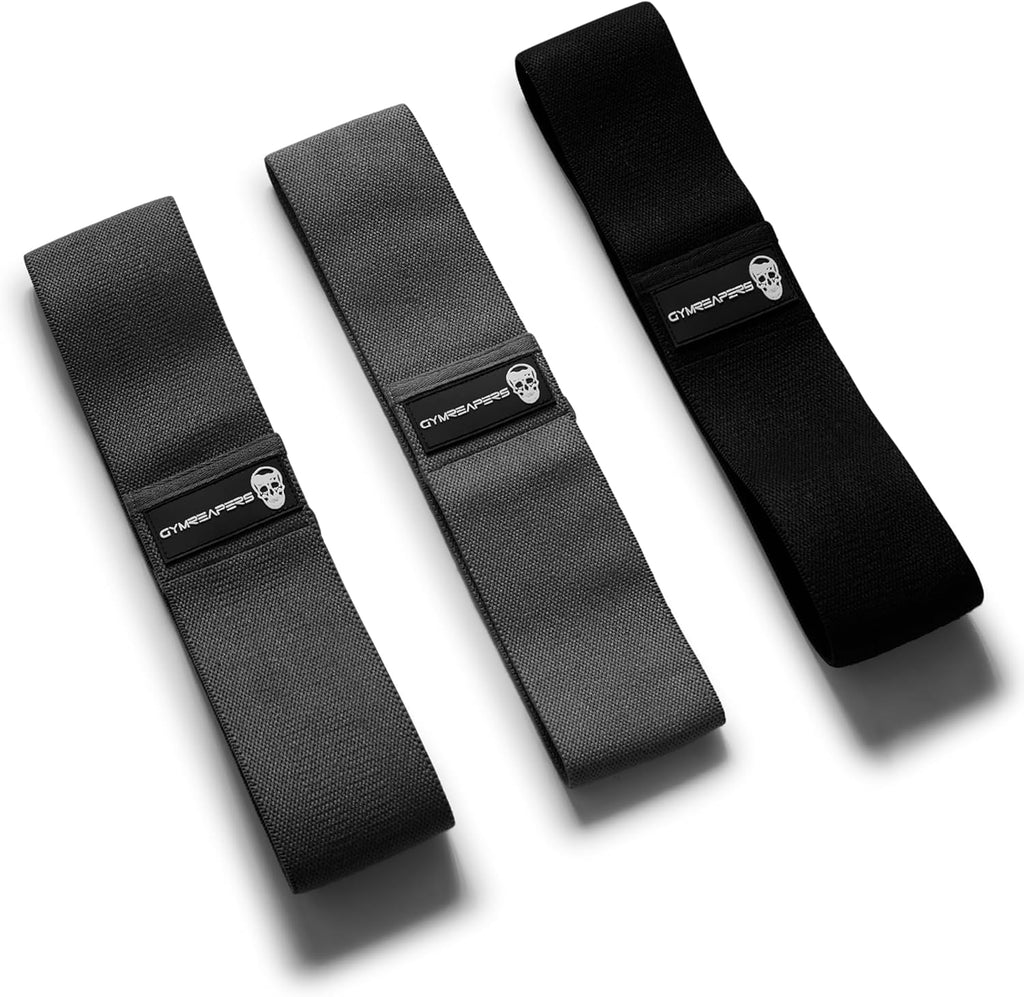 Skiennix Hip Bands for Booty Workouts - Non-Slip Fabric Set with 3 Resistance Levels for Men & Women