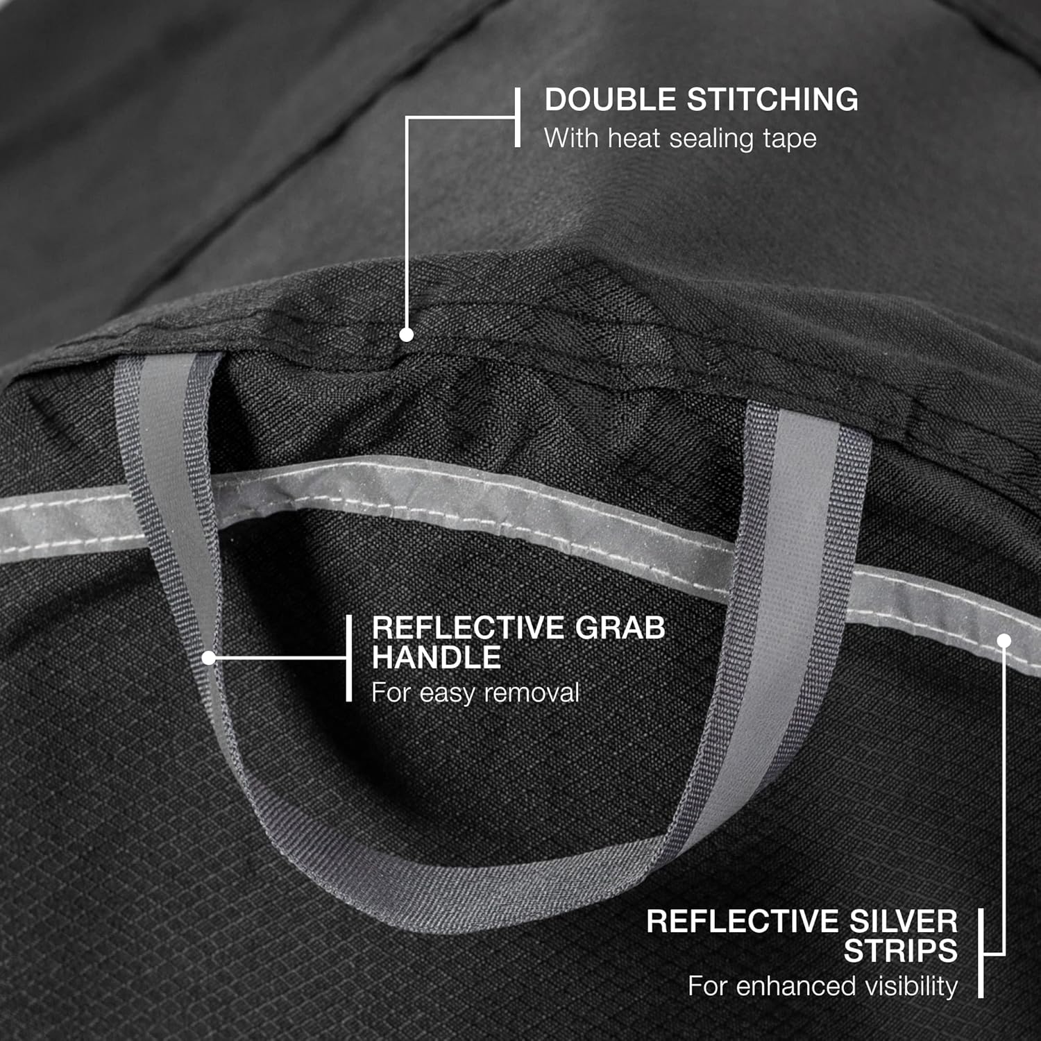 TeamObsidian Bike Cover - Heavy-Duty Waterproof Storage for 1-3 Bikes | All-Season Protection