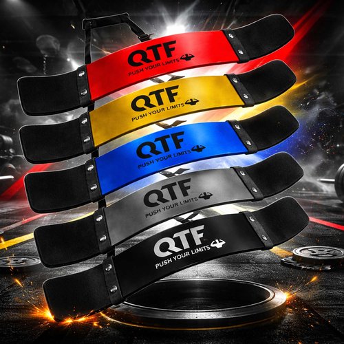 QTF Fitness Arm Blaster Biceps Triceps, Heavy Duty Aluminum, Soft Thick Neck Padding & Adjustable Straps Big Arms Building Weight Lifting with Non-Slip Shark pad