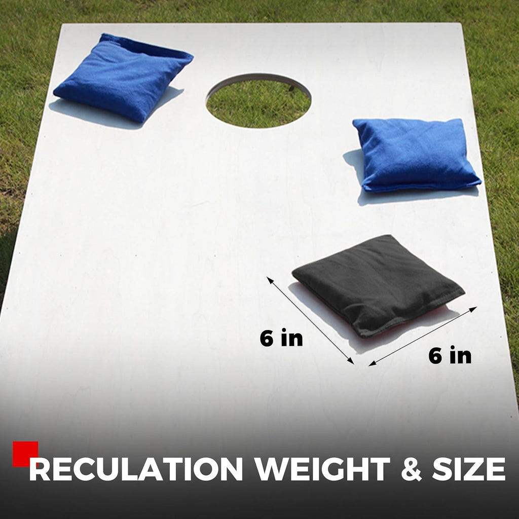 Sport Beats Cornhole Bags - Set of 8 Regulation Weight & Size with Carry Case for Easy Transport