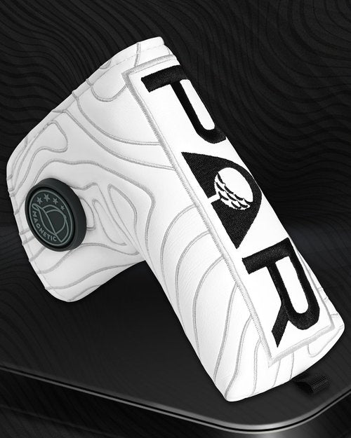 BIG TEETH Golf Blade Putter Cover Headcover Club Protector Par Putter Head Covers Magnetic Bar Closure for Scotty Cameron Taylormade Odyssey White Color
