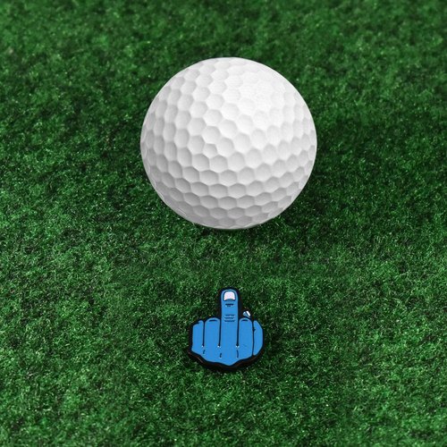 Andoji Golf Gift Magnetic Golf Ball Marker Sets with Hat Clip – Funny Golf Accessories – Unique Golf Ball Marker – Perfect Golf Gifts for Men – Ideal Gifts for Golf Lovers – Middle Finger