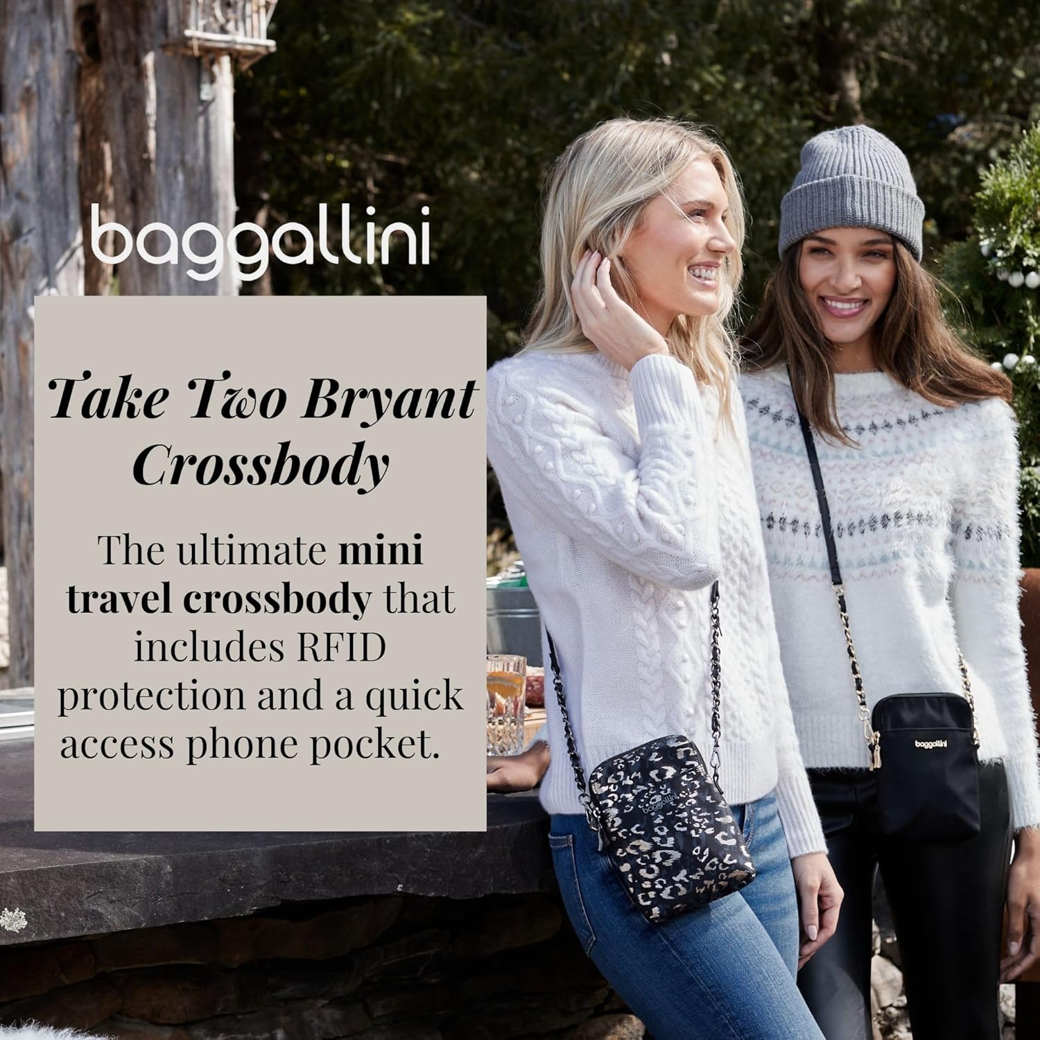 Baggallini RFID Bryant Crossbody Bag - Stylish & Functional | New Classic Collection