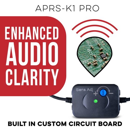 BTECH APRS-K1 PRO Multi-Function Audio Interface Cable - USB-C Universal TNC Adapter with Built-In Auto PTT & Audio I/O - Compatible with APRSpro, APRSDroid