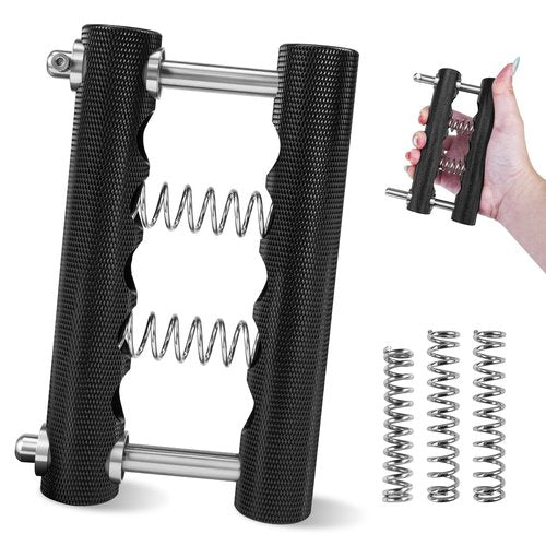 Stainless Steel Hand Gripper Strengthener, 8-142 kg Adjustable Hand Grip Strength Trainer, Forearm & Wrist Strength Training for Athletes, Rock Climbers, Rehabilitation