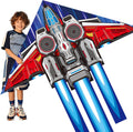 Spaceship Kite - Easy to Fly for Kids & Adults | Perfect for Outdoor Games - Red Space Ship