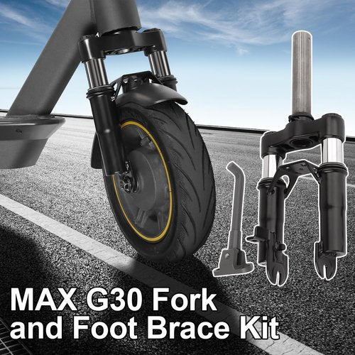 Yungeln Electric Scooter Front Suspension Fork Compatible with Segway Ninebot MAX G30 G30LP Electric Scooter Shock Absorption Parts Anti-Vibration Accessories with Foot Stand