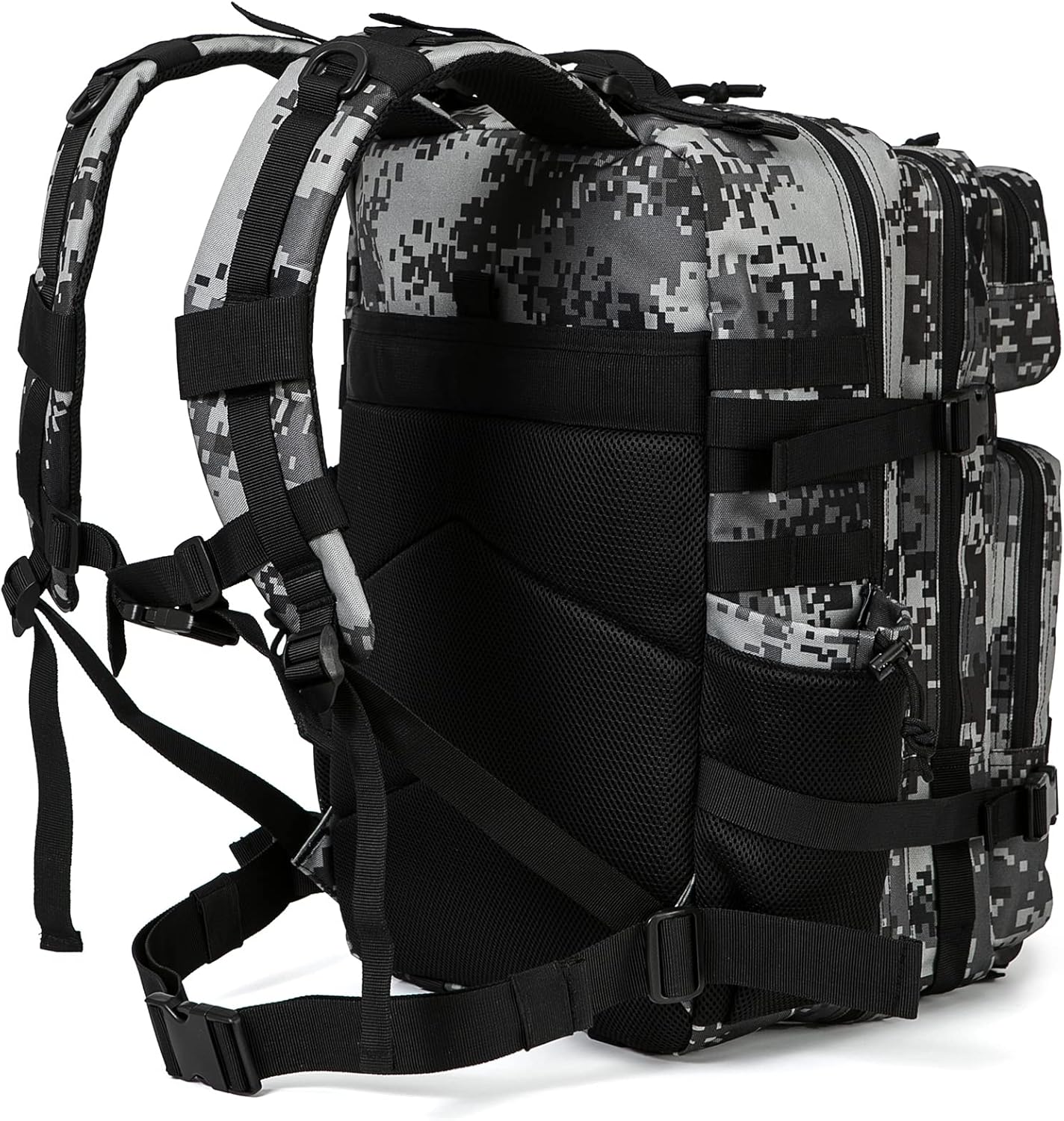 QT&QY Military Tactical Backpack - 25L/45L Molle Daypack for Men | Durable Hiking Rucksack with Bottle Holder