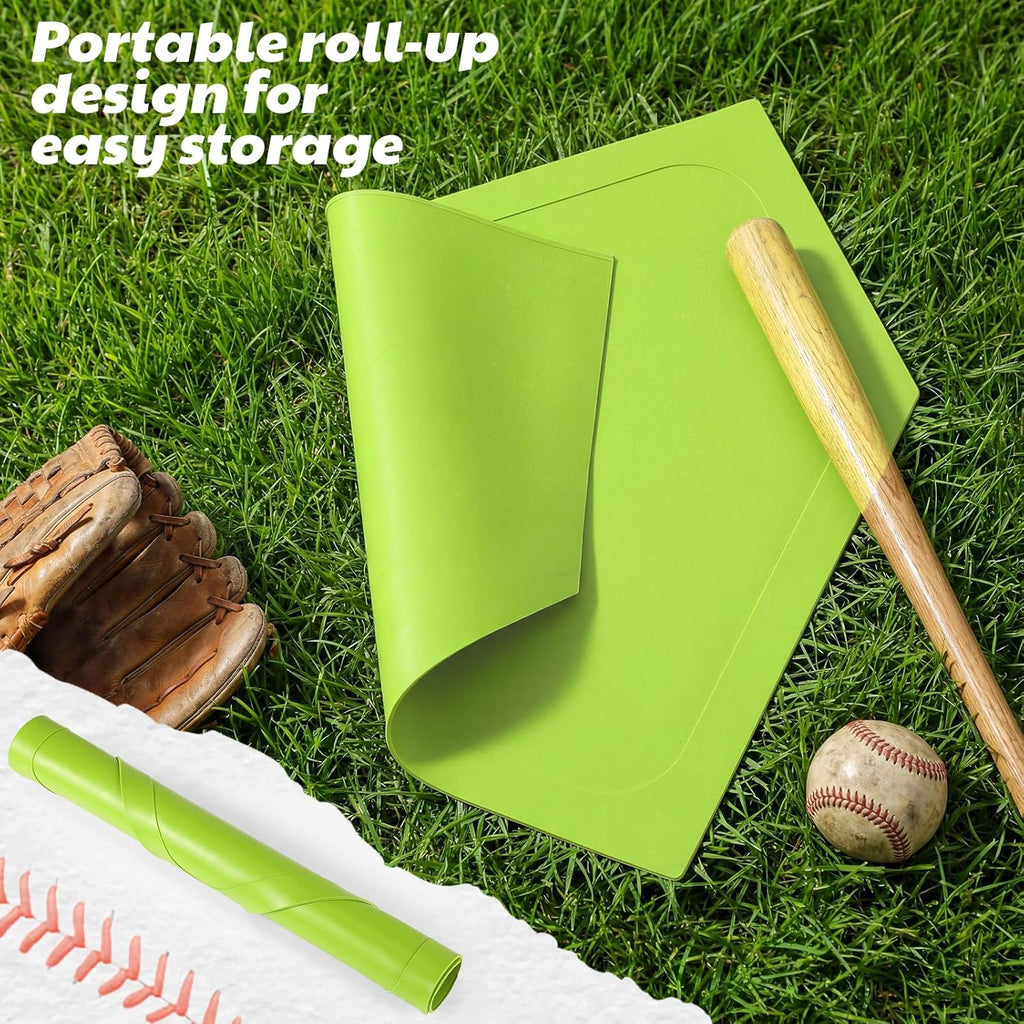 Soulchen Baseball Home Plate - Portable Rubber Base for Practice | Ideal for Batting & Pitching Training