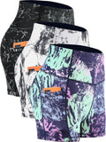 CADMUS High Waist Yoga Shorts - Women's Athletic Running Shorts with Deep Pockets | Comfortable Fit