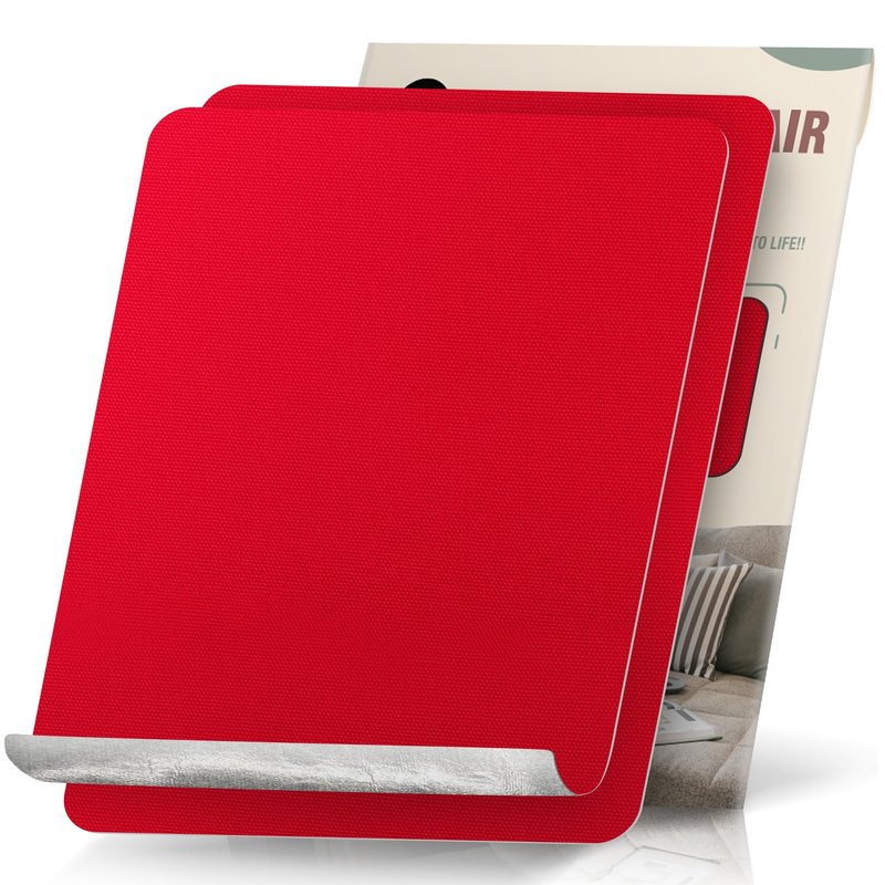 OAZ 2 Pieces 9 x 11 inch Canvas Repair Patches Canvas Fabric Patch Self-Adhesive Fabric Repair Tape Waterproof Outdoor Gear Patch Kit for Boat Cover Awning Sofa Chair Couch Tent Bag (Red)