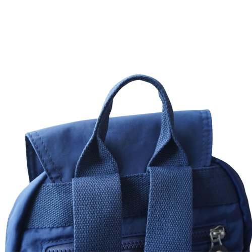 Women's Casual Backpack, Lightweight Nylon Daypack, Travel Mini Shoulder Bag (Navy Blue)