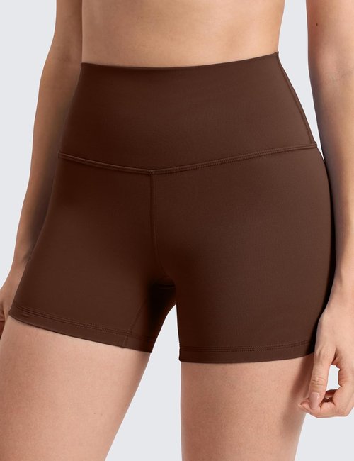 CRZ YOGA Biker Shorts - High Waisted Butterluxe Spandex for Women | 4-Inch Workout & Yoga
