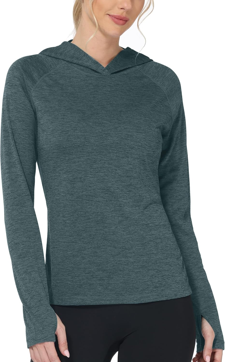 Roadbox Women's Sun Protection Hoodie - UPF 50+ Long Sleeve Outdoor UV Rash Guard | Lightweight Hiking Shirt