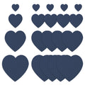 20Pcs Down Jacket Repair Patches Dark Blue Waterproof Self Adhesive Pre-Cut Nylon Repair Patches Kit for Jackets Coats Clothing Tents Sleeping Bags, Heart