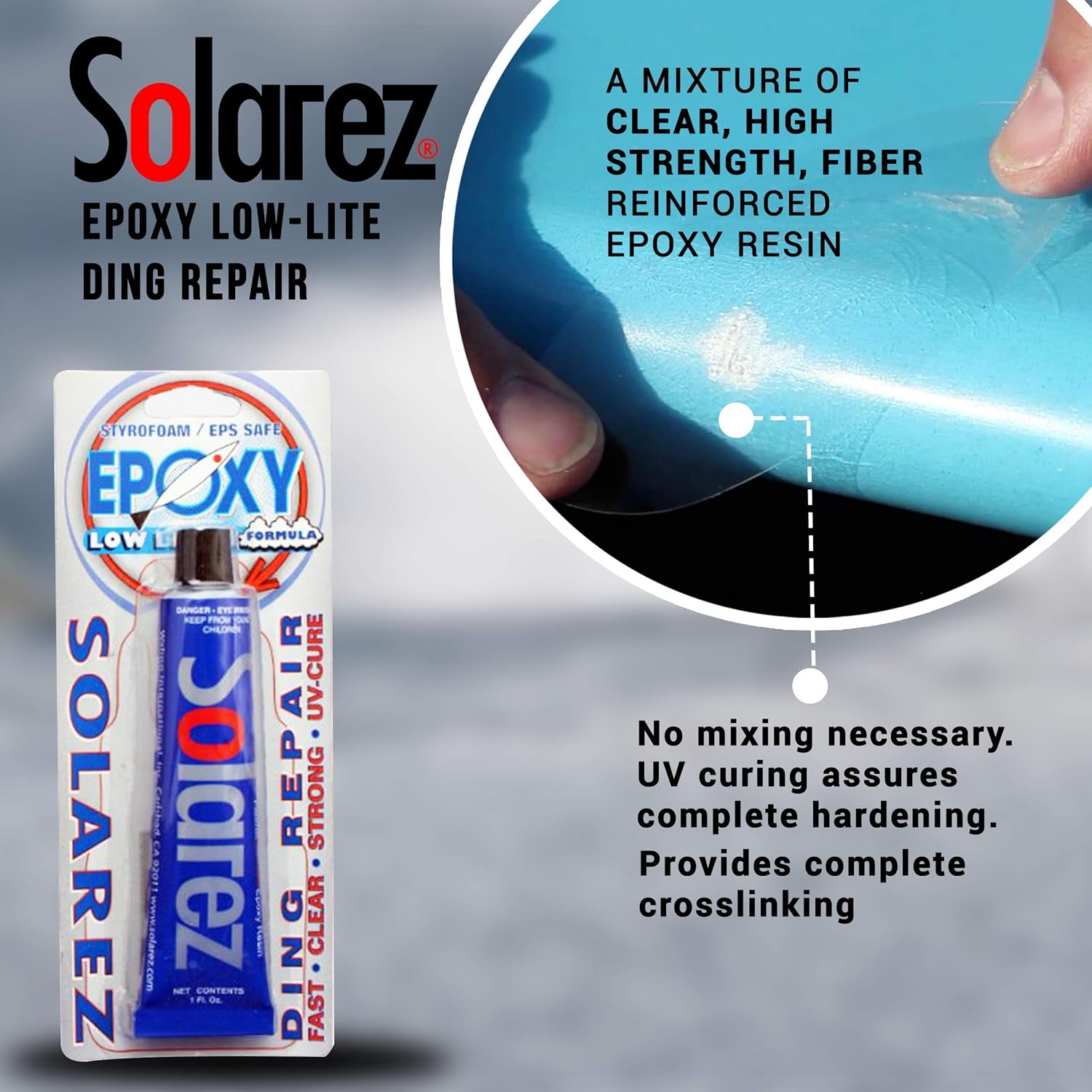 Solarez Epoxy - Low Light Formula for Superior Bonding | Ideal for All Your Repair Needs