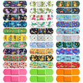 Sublaga 300 Pcs Kids Bandages - 33 Styles Waterproof Cartoon Adhesive Bandages (Colorful) Variation: Colorful - 300 Pcs