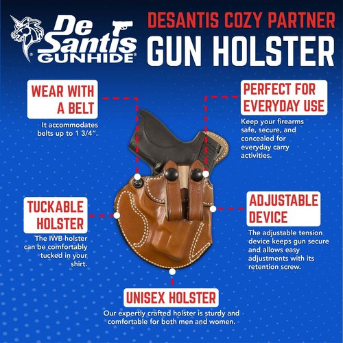 DeSantis Cozy Partner Hoslter, Black, Right, FITS: S&W M&P SHIELD 9/40, S&W M&P SHIELD M2.0 9/40