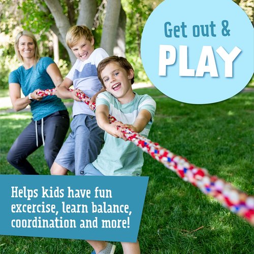 Squirrel Products 30’ Tug of War Rope - Active Outdoor Fun for All Ages
