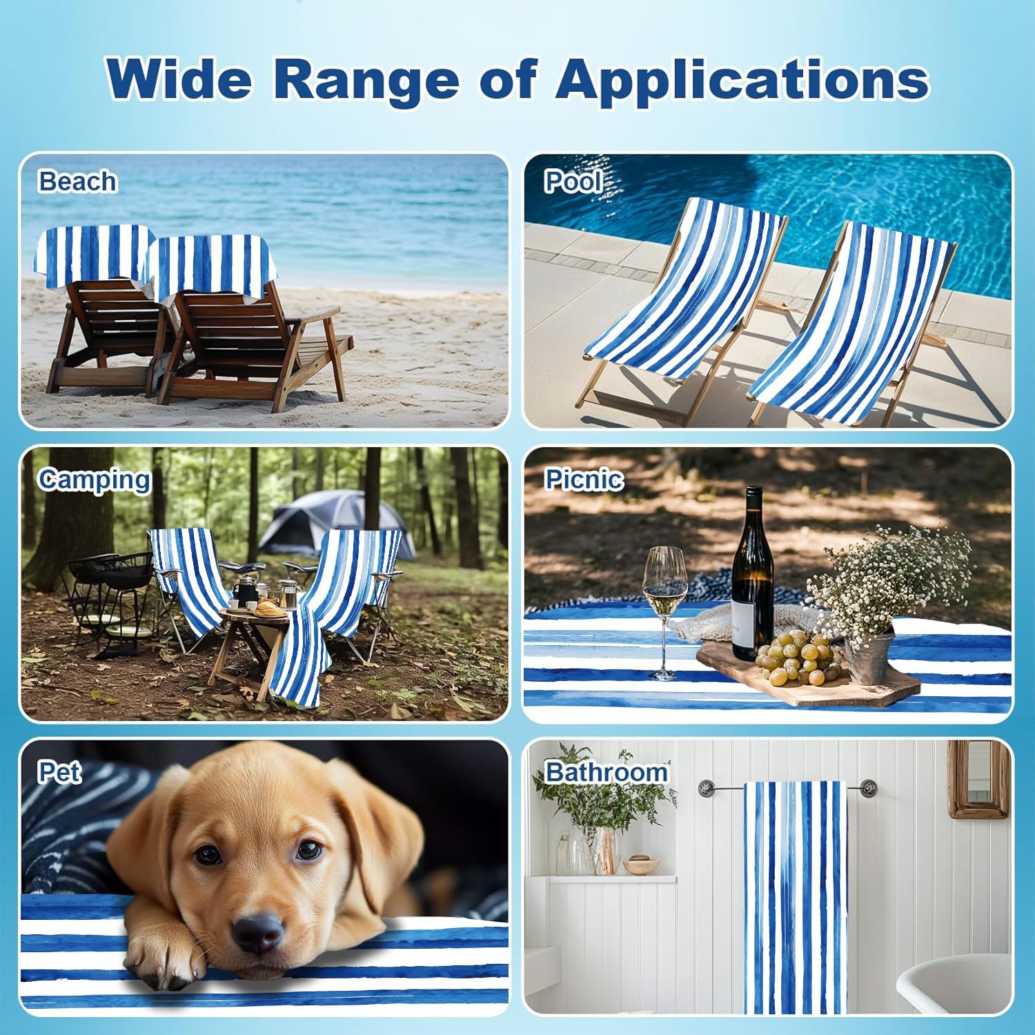 Oversized Beach Towel 36 x 72 in - Terry Beach Towels Soft Microfiber Pool Swim Towels for Adult, Quick Dry Beach Towel, Beach Blanket Bath Shower Towel