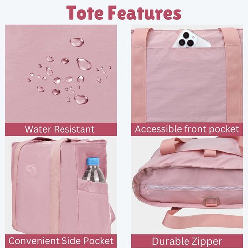 NGIL Yoga Tote Bag - Versatile Gym & Work Tote for Women | Ideal for Laptops & Travel