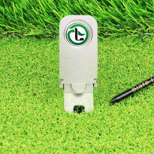 Magnetic Golf Divot Repair Tool and Ball Marker, 4 in 1 Golf Accessory Tool, Opener - Club Tee - Groove Cleaner - Putting Alignment - Designed to Be the Ultimate Tool for the Green-White
