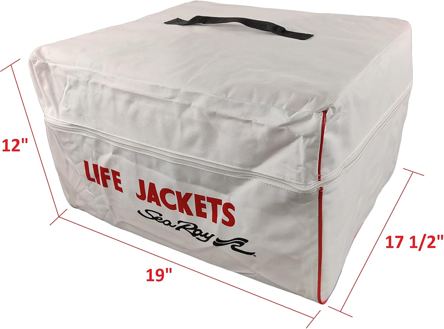 Sea Ray Life Jacket Storage Bag - Heavy Duty Marine Vest for Boats | White Color