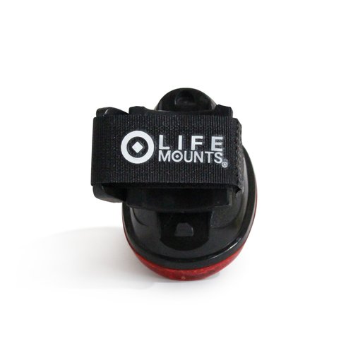 Life Mounts Bike Reflectors - Pack of 2, Red - 360-Degree Clamp-On Seat Post Reflector - Universal Mount for Bike Seats & Frames